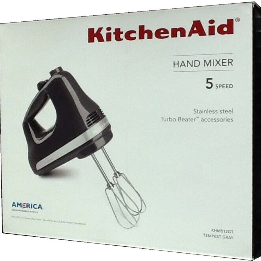TEMPEST GRAY KitchenAid 5-Speed Hand Mixer - Model KHM512GT brand new